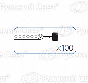 KOC-DL-CP13 Заглушка для Дюралайта 13мм (уп.100шт.) Космос KOC-DL-CP13