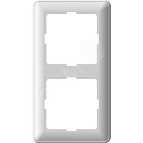 KD-2-58 Wessen 59 Рамка 2 поста, матовый хром (уп.10шт) Schneider Electric KD-2-58