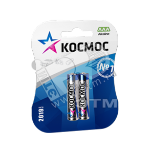 KOCLR032BL LR03 (AAA) 1.5V Элемент питания алкалиновый (блистер 2шт.) Космос KOCLR032BL