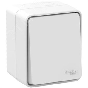 ATN540161 AtlasDesign Profi54 Одноклавишный переключатель (сх.6) IP54, белый Schneider Electric ATN540161
