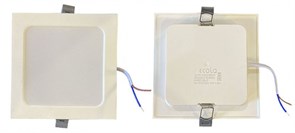 DNRV24ELC Ecola LED downlight встраив. Квадратный даунлайт с драйвером внутри 24W 220V 4200K 210x210х28 Светильник встраиваемый (уп.10шт.) DNRV24ELC