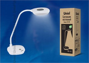 TLD-518 White/LED/450Lm/4500K настольная лампа св/диод.белая Uniel TLD-518 White