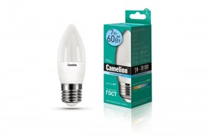 LED7-C35/845/E27 Светодиодная лампа 7Вт 220B (уп.10/100шт.) Camelion LED7-C35/845/E27