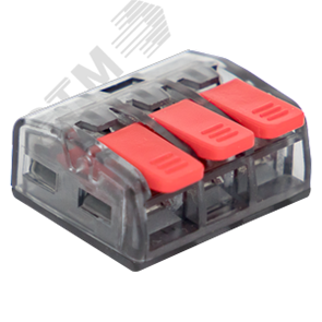 plc-smk-221-413 PROxima Клемма монтажная 3х0,14-4мм² (для многопроволочной жилы) (уп.100шт) EKF (Китай) plc-smk-221-413