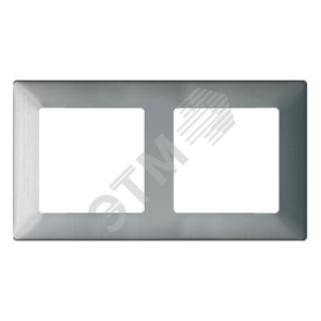 754152 Valena Life Рамка 2 поста сталь (уп.10шт.) Legrand (Франция) 754152