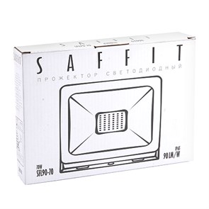 55176 SFL90-70, 2835 SMD, 70W 6400K AC230V/50Hz IP65, черный в компактном корпусе Прожектор светодиодный FERON 55176