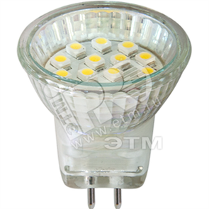 25132 LB-27 14LED(1W) 230V G5,3 4000K 30*29mm MR11 Лампа светодиодная (уп.10/200шт.) FERON 25132