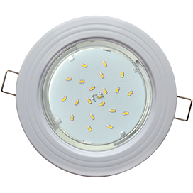 FW31H4ECB Ecola GX53 H4 9010 без рефл. "2 круга" Белый 43x115 (к+) Светильник встраиваемый (уп.10/50шт.) FW31H4ECB