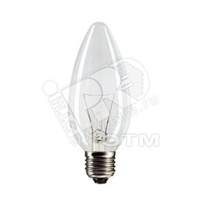 05669650 PHILIPS Stan 40W E27 230V B35 CL Лампа накаливания свеча прозрачная (уп.100шт.) 871150005669650