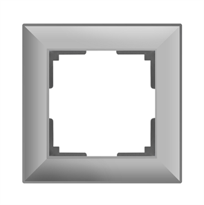 WL14-Frame-01 Fiore Рамка на 1 пост серебряный (уп.10шт.) Werkel™ a038845