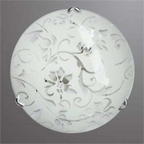988019481, Эрика Светильник d400 белый/глянец/хром 3х60W E27 НПБ-400 н. 687187
