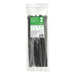 IMT46269 Multifix Thorsman Стяжка P6.6 стандартная, черная устойчивая к УФ-излучению, 4,8х300мм (уп.100шт.) Schneider Electric IMT46269