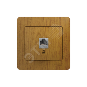 GSL000581K Glossa Розетка компьютерная RJ45 Cat. 5e, дуб, механизм (уп.10шт.) Schneider Electric GSL000581K