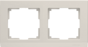 WL04-Frame-02-ivory Stark Рамка на 2 поста слоновая кость (уп.10шт.) WERKEL a028942