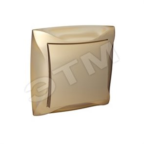 000412 ДУЭТ Одноклавишный выключатель (СХ.1), шампань (уп.18шт.) Schneider Electric WDE000412