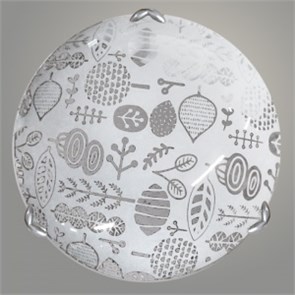 Лужок Светильник d300 белый/глянец/хром 2х60W E27 НПБ-300 н.(Никольский завод) 988018470