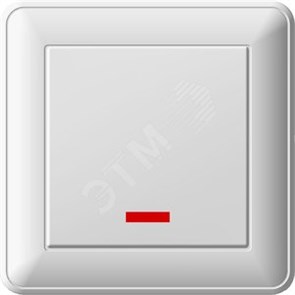 VS116-153-28 Wessen 59 Одноклавишный выключатель с подсветкой (СХ.1А), в сборе, слоновая кость (уп.20шт.) VS116-153-28