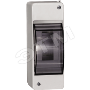 MKP42-N-02-30-20 KREPTA 3 КМПн 2/2 Бокс ЩРН-П-2 модуля навесной пластик с дымчатой прозрачной дверцей IP30 (уп.20шт.) IEK® MKP42-N-02-30-20