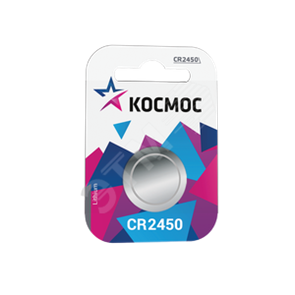 CR2450 1хBL Элемент питания (блистер 1шт.) Космос (Китай) KOCR24501BL