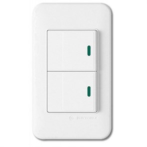 WSN 0425 WH Переключатель 2 кл. (подсветка) белый (уп.50шт.) Panasonic Shin Dong (Корея) WSN 0425 WH