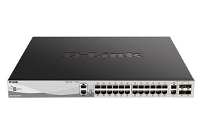 DGS-3130-30PS Управляемый L3 стекируемый коммутатор с 24 портами 10/100/1000Base-T, 2 портами 10GBase-T и 4 портами 10GBase-X SFP+ D-Link DGS-3130-30PS