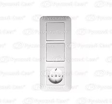 BK2VR-006V-B Prima Блок с/у 1 клавиша/1 клавиша/розетка с/з белый (уп.27шт.) Schneider Electric BK2VR-006V-B