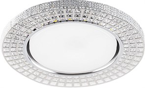 32651 CD4028, 20LED*2835 SMD 4000K, 15W GX53, без лампы, прозрачный, хром Светильник встраиваемый с LED подсветкой с драйвером в комплекте FERON 32651