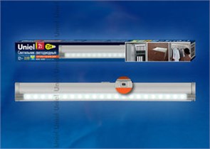 ULE-F02-2W/NW/OS IP20 SILVER Светодиодный светильник с датчиком открывания двери. UNIEL ULE-F02-2W/NW/OS