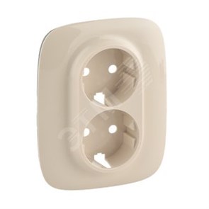 754956 Valena Allure Лицевая панель розетки 2х2К+З, слоновая кость LEGRAND 754956