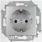 1591432-033 S15 Розетка 2P+E Schuko, 16А, 250В, винтовой зажим, алюминий (уп.20шт.) Simon Electric   1591432-033