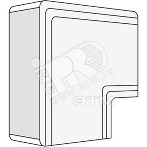 01739 NIA In-liner Угол плоский Г-образный 60х40мм (уп.20шт.) ДКС 01739