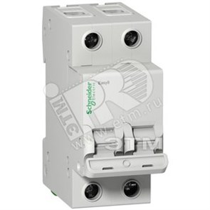EZ9F34263 EASY 9 Выключатель автоматический 2п 63A C 4.5кА (уп.6шт.) Schneider Electric EZ9F34263
