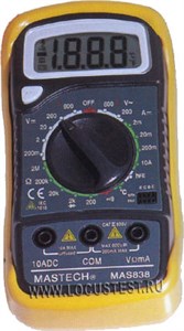 MAS838 - Цифровой мультиметр Mastech MAS838