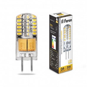 25531 LB-422 48LED(3W) 12V G4 2700K Лампа светодиодная (уп.10/1000шт.) FERON 25531