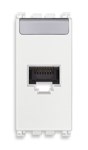 19339.11.B Arke Механизм розетки RJ45 netsafe cat5e utp 1 модуль, белая Vimar (Италия) 19339.11.B