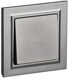 BR-V10-0-10-K46-F BRITE ВСР10-1-0-БрС Выключатель одноклавишный, сталь, в сборе (уп.10шт.) IEK® BR-V10-0-10-K46-F