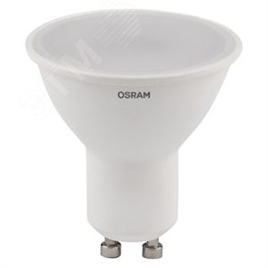 5585041 Value GU10 LED 10Вт 4000К 560Лм спот 220В (замена 75Вт) Лампа светодиодная упаковка 5шт. (уп.10уп.) LEDVANCE (OSRAM) 4058075585041