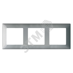 754153 Valena Life Рамка 3 поста сталь (уп.5шт.) Legrand (Франция) 754153
