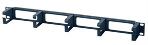 CM-1U-ML Кабельный организатор с металлическими кольцами 19", 1U Hyperline 15447