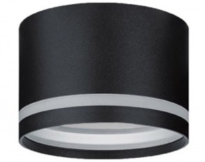 SB70H8ECB Ecola GX70 H8 СПОТ без обода с полосой углубл. Черный матовый 115x70 Светильник накладной (уп.10/50шт.) SB70H8ECB