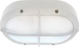Ecola GX53 LED B4148S светильник накладной IP65 матовый Овал с решеткой алюмин. 2*GX53 Белый 215x135 FW53LSECS