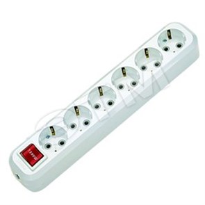 MGP 231 Колодка удлинителя 6 гнезд с выключателем (уп.12шт.) Makel (Турция) MGP 231