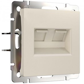 W1181162 Розетка двойная компьютерная RJ-45, айвори матовый (уп.10шт.) Werkel™ a062429-1
