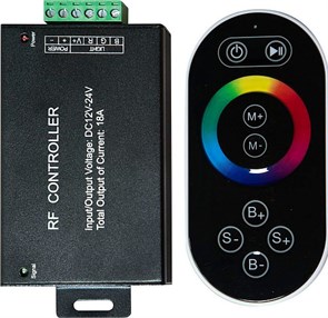 21557 LD55 Контроллер для светодиодной ленты с П/У черный, 18А12-24V FERON (Китай) 21557