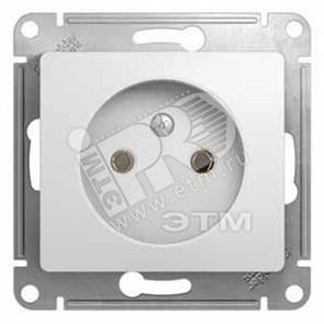 GSL000141 Glossa Механизм розетки 1 гнездо без заземления, белый (уп.20шт.) Systeme Electric (Россия) GSL000141