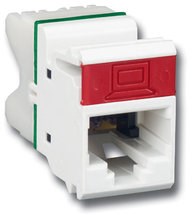 MX5-F25B прямая вставка серии MAX310 стиля cat5e T568A/B без дверцы ярко-белая Siemon Company США MX5-F25B