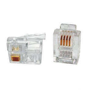 FD 05-1012/FD 6033 Джек-штекер телефонный RJ-12 6р-4с (уп.100шт.) REXANT FD 05-1012