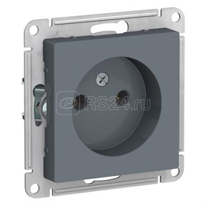 ATN000741 AtlasDesign Механизм розетки 1 гнездо без заземления, грифель (уп.10шт.) Systeme Electric (Россия) ATN000741