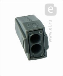 SQ0517-0001 Клеммная колодка без винтов 2х(0,75-2,5) кв.мм КМБ-773-302 TDM (100шт.) SQ0517-0001