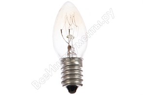 7/P/CL/E14 Лампа накаливания для ночников прозрачная 7W E14 220V (уп.10/1000шт.) MIC Camelion 7/P/CL/E14